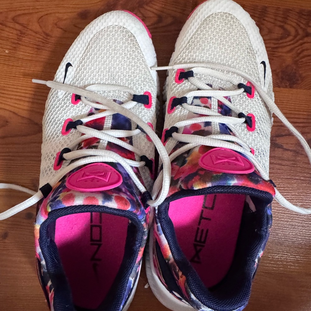 Nike Metcon Colorful Patterned Sneakers- Hot Pink, With other mixed colors.